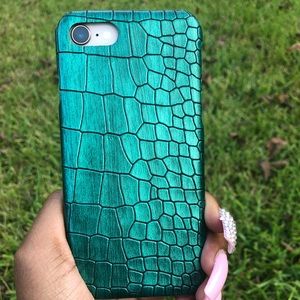 Green metallic iphone case